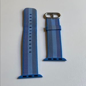 Blue Woven Nylon Apple Watch Band